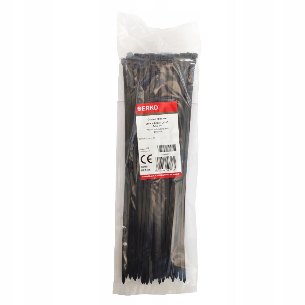 

Opaska Kablowa 4,8x300 Czarna Polski Produkt