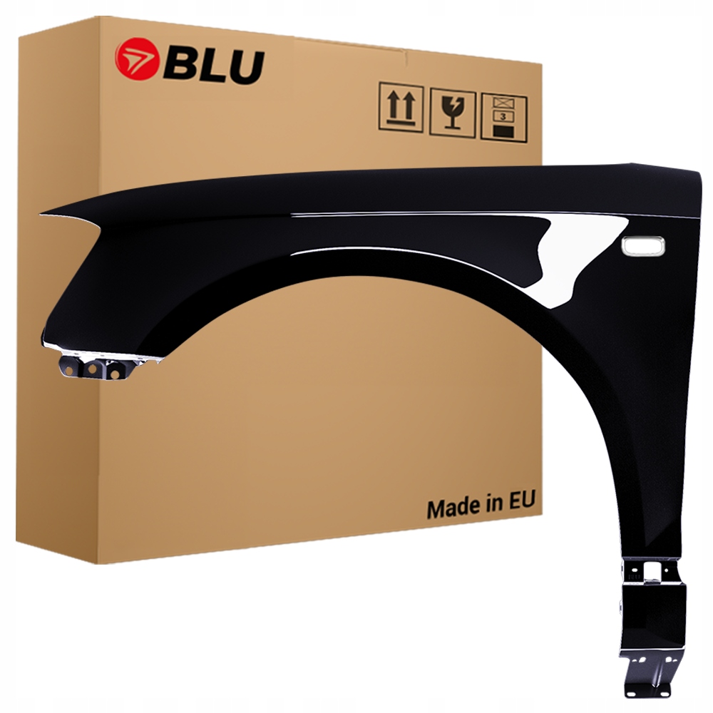 Blu Blatník Audi A3 8P LY9B levý černý 03-08 přední