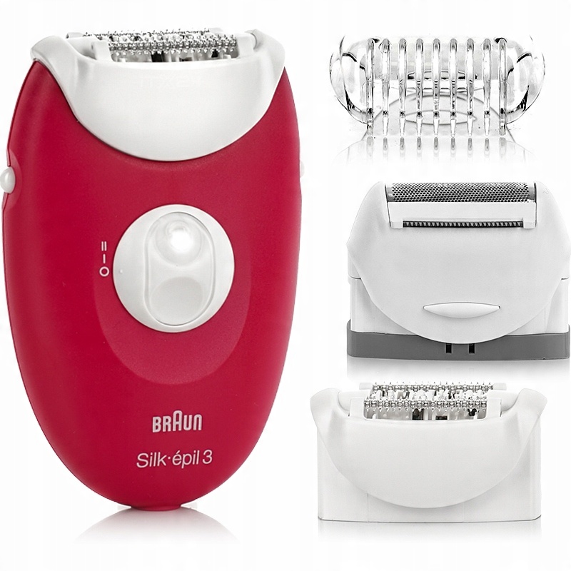 

Depilator Braun Silk-epil 3 + Nasadki + Golarka Pl