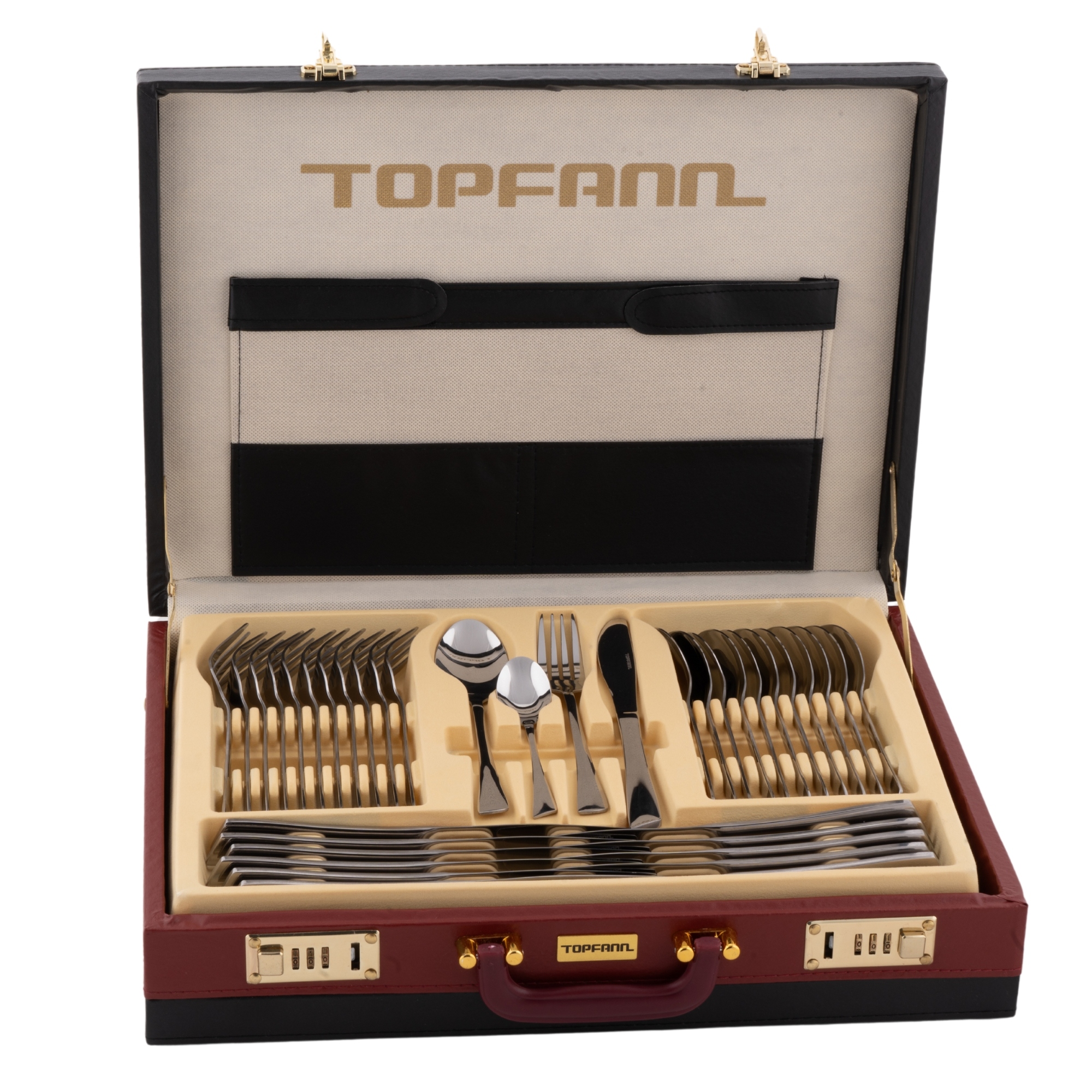 Sada Příborů 72 Ks Kufr Sada Příborů Pro 12 Osob Topfann Iris