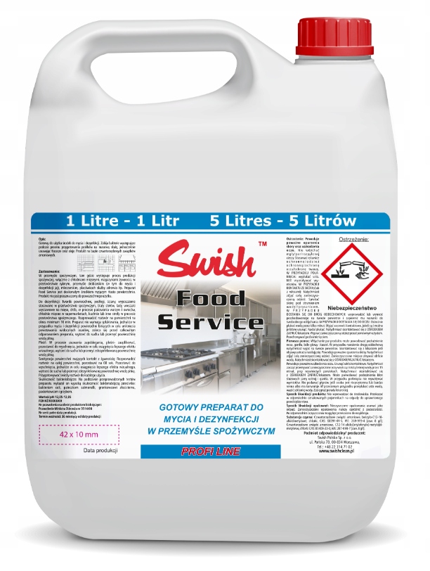 

Swish Food Service dezynfekcja gastronomii 5L