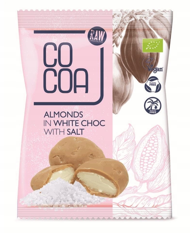 Mandle V Bílé Polevě Se Solí Bio 70 g Cocoa