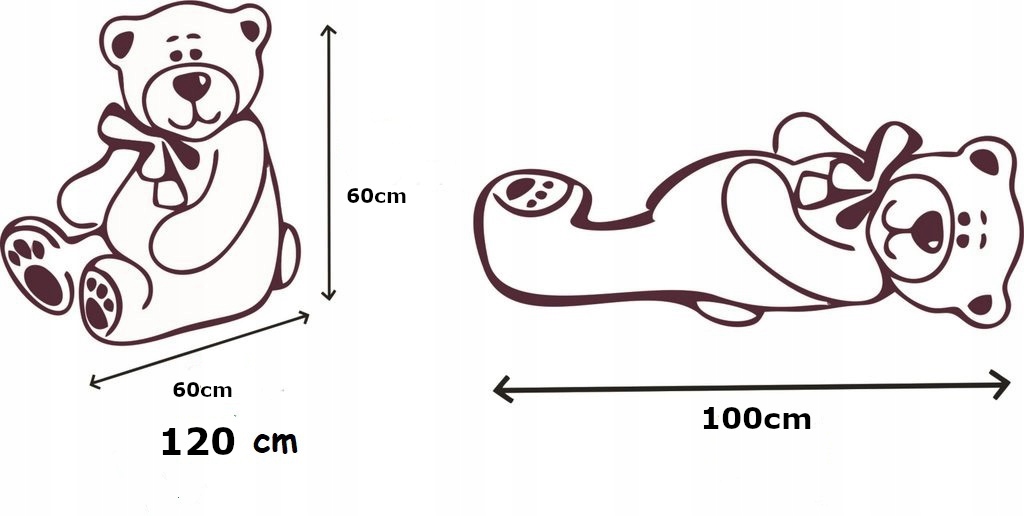 DUŻY MIŚ PLUSZOWY MASKOTKA WIELKI OGROMNY PLUSZAK PRZYTULANKA MISIU PREZENT Rodzaj miś