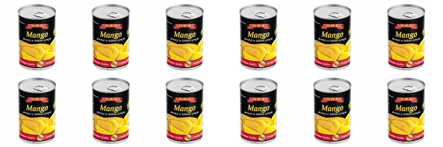 Levně 12 x 425 g Mk Mango plátky v lehkém sirupu Karton