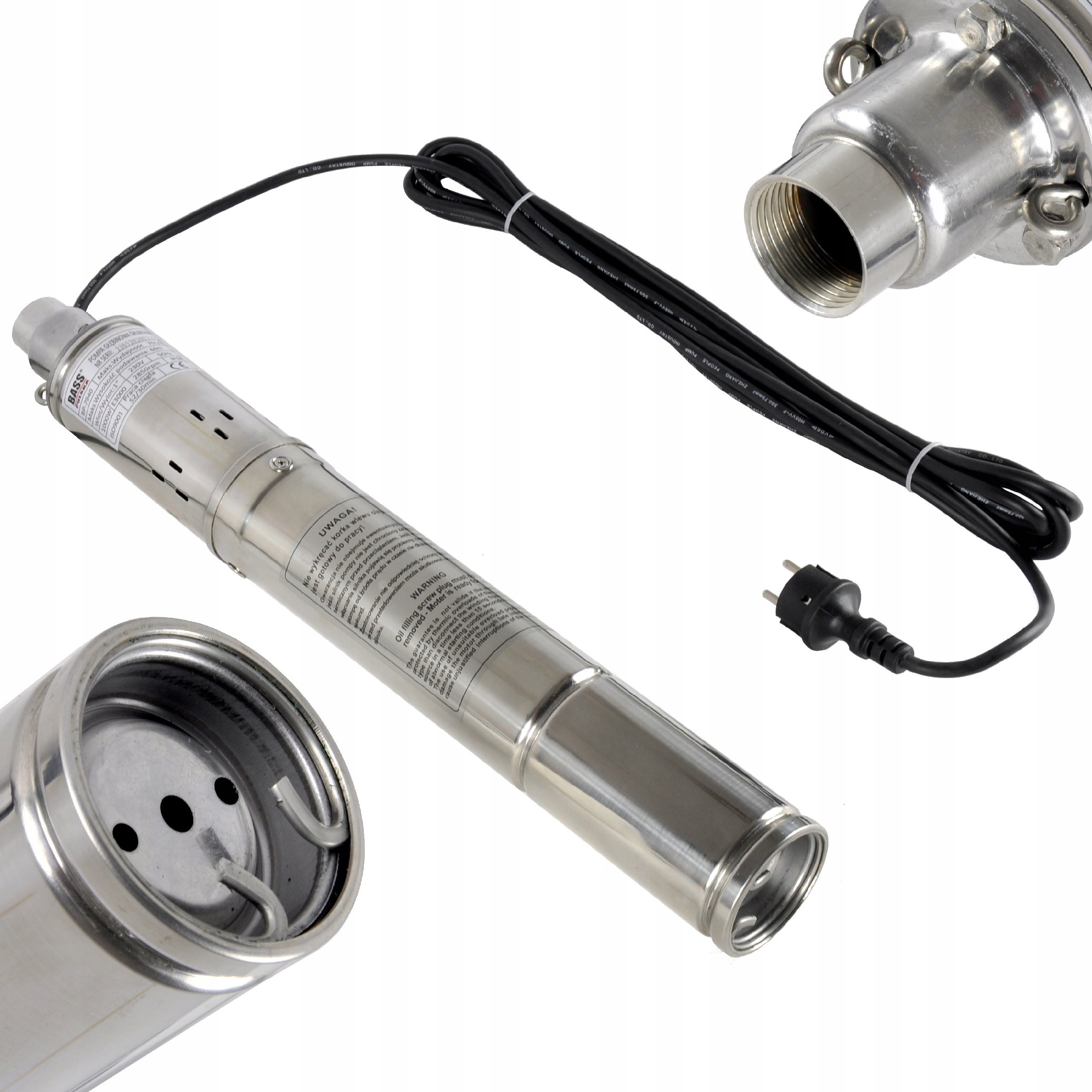 

Pompa Głębinowa Do Wody Śrubowa 1000W 70l/min 75mm
