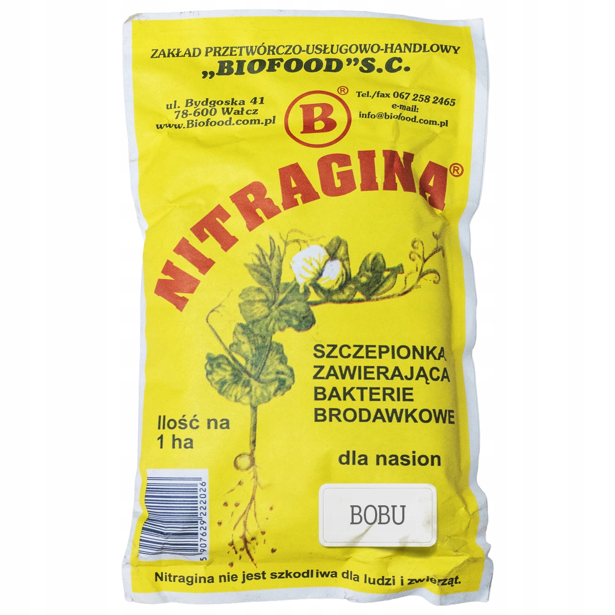 Nitragina 1 Ha Dla Nasion Bobu Bakterie Brodawkowe Szczepionka Donasienna