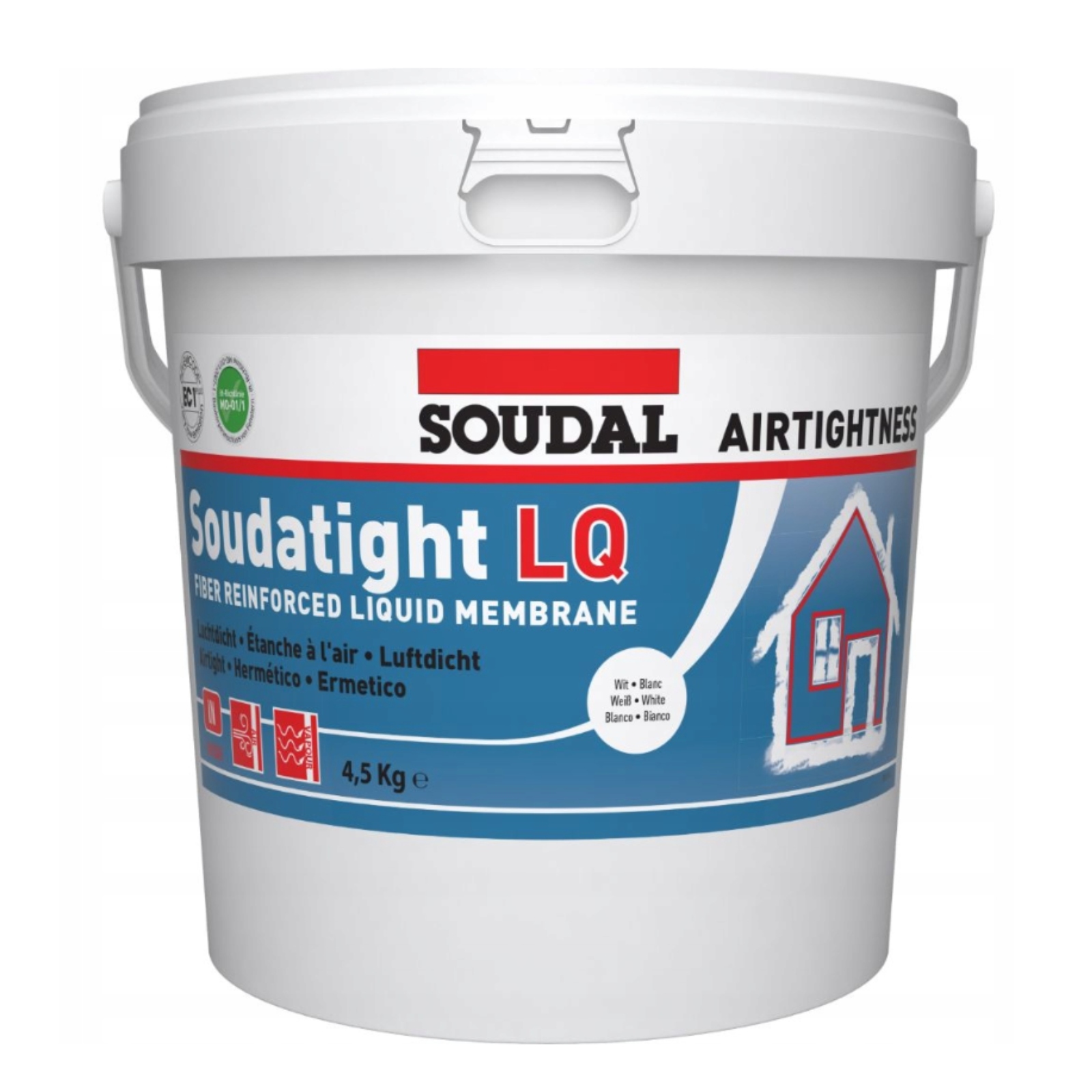 Soudal Tekutá Membrána Soudatight Lq 4,5 Kg Bílá Vnitřní