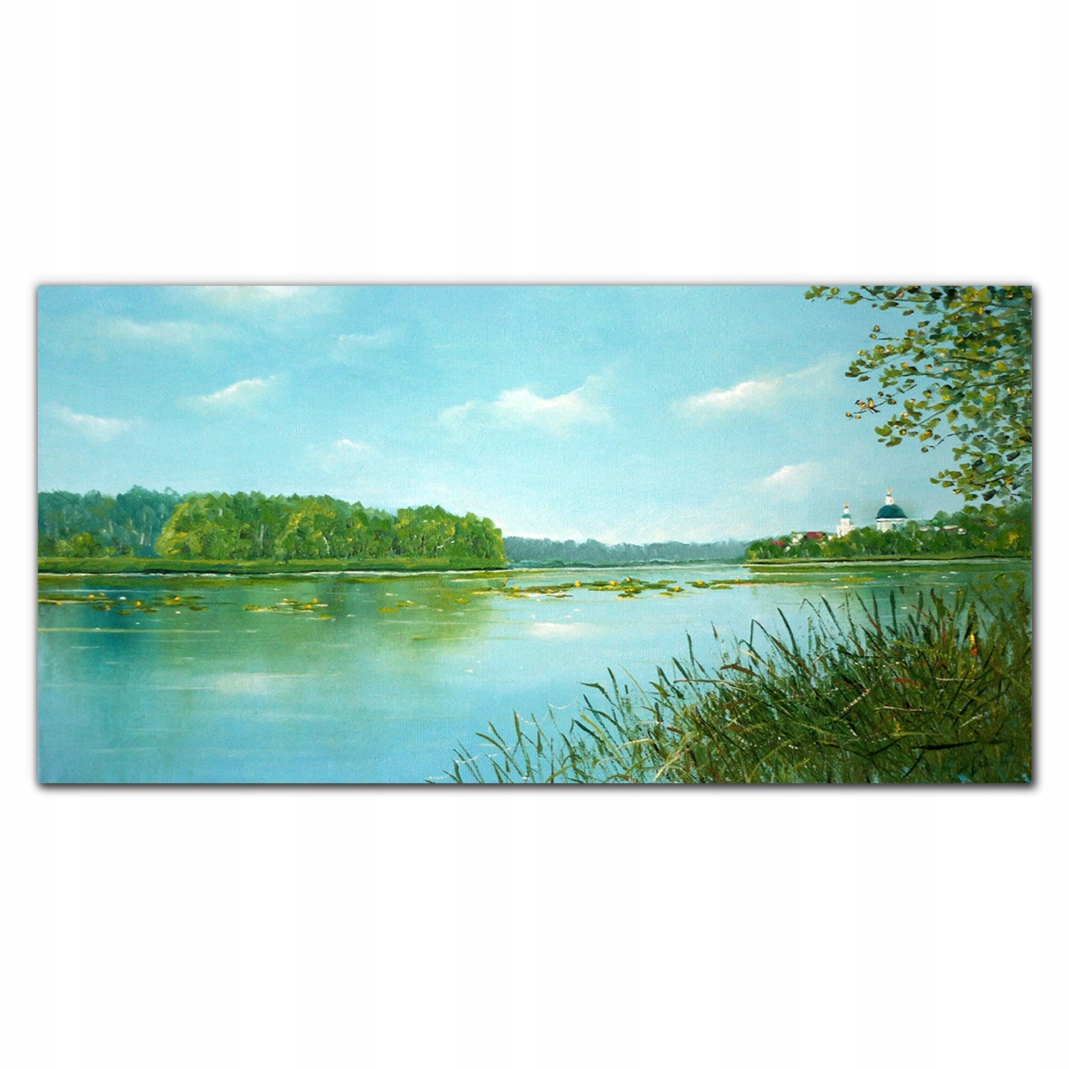 

Obraz akrylowy wiszący 120x60 Jezioro las przyroda