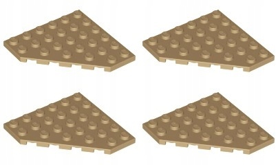 

Lego 6106 Płytka 6x6 Piaskowa ciemna (12g) 4 szt.