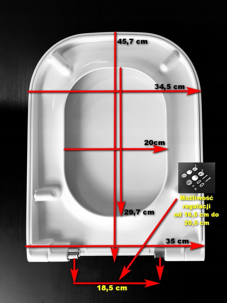 СИДІННЯ ДЛЯ УНІТАЗУ ROCA GAP A80148000U Довжина 45,7 см