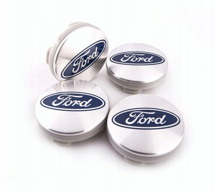 

Ford Srebrne Dekle Dekielki 54MM Kpl Kapsle Alu