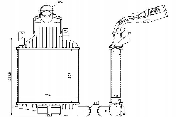 NISSENS INTERCOOLER OPEL