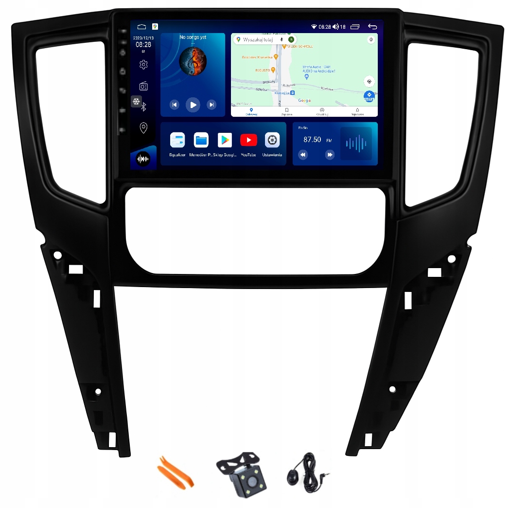 Rádio Android Navigácia Qled Carplay 128GB Lte Gps Mitsubishi L200 19-24