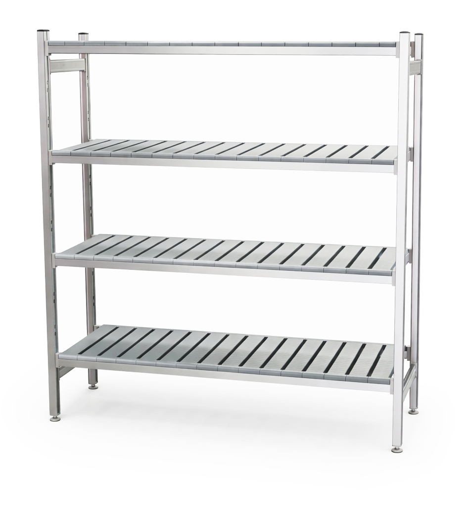 Regał magazynowy aluminiowy kompozytowy 153.5x54x170cm Szron