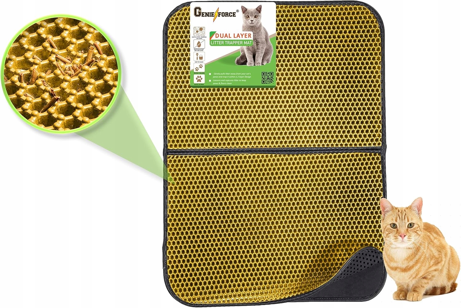 Levně Voděodolná Oboustranná Podložka Na Stelivo Pro Kočky 75 x 55,5 cm