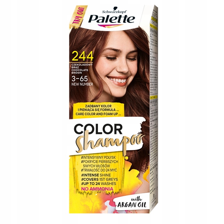 

Palette Szampon Koloryzujący 244 Czekoladowy Brąz