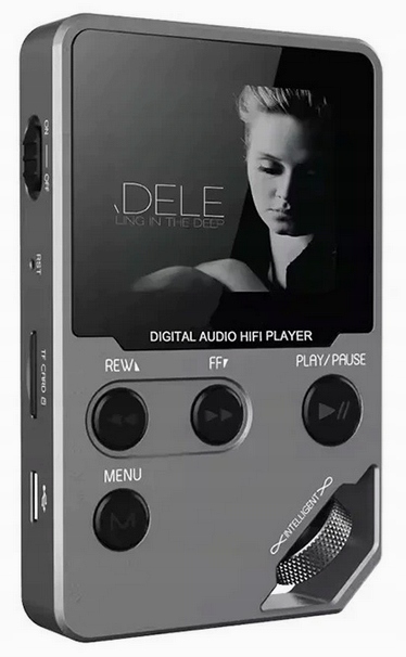 Prehrávač MP4 Bluetooth Diktafón 8+64GB Menu Pl Bezstratový digitálny zvuk