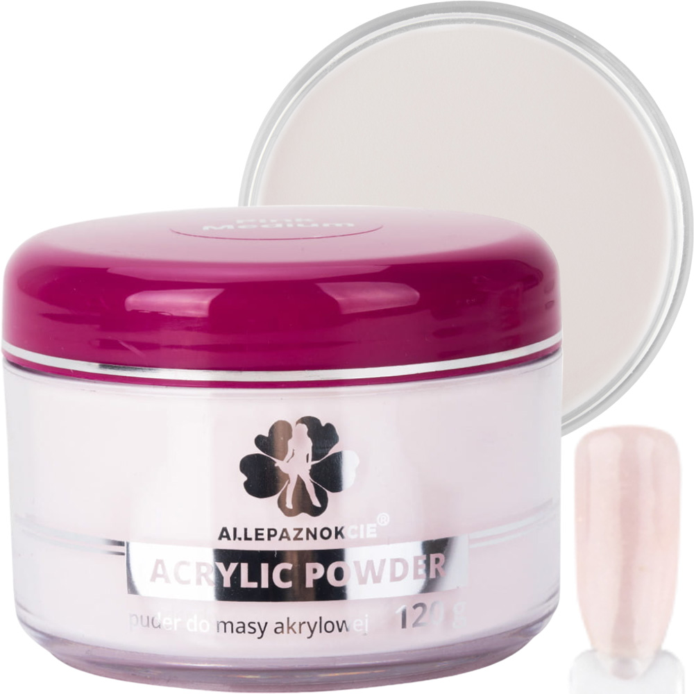 Akrylový pudr na nehty 120 g Pink Medium Akrylový prášek na zdobení Č.