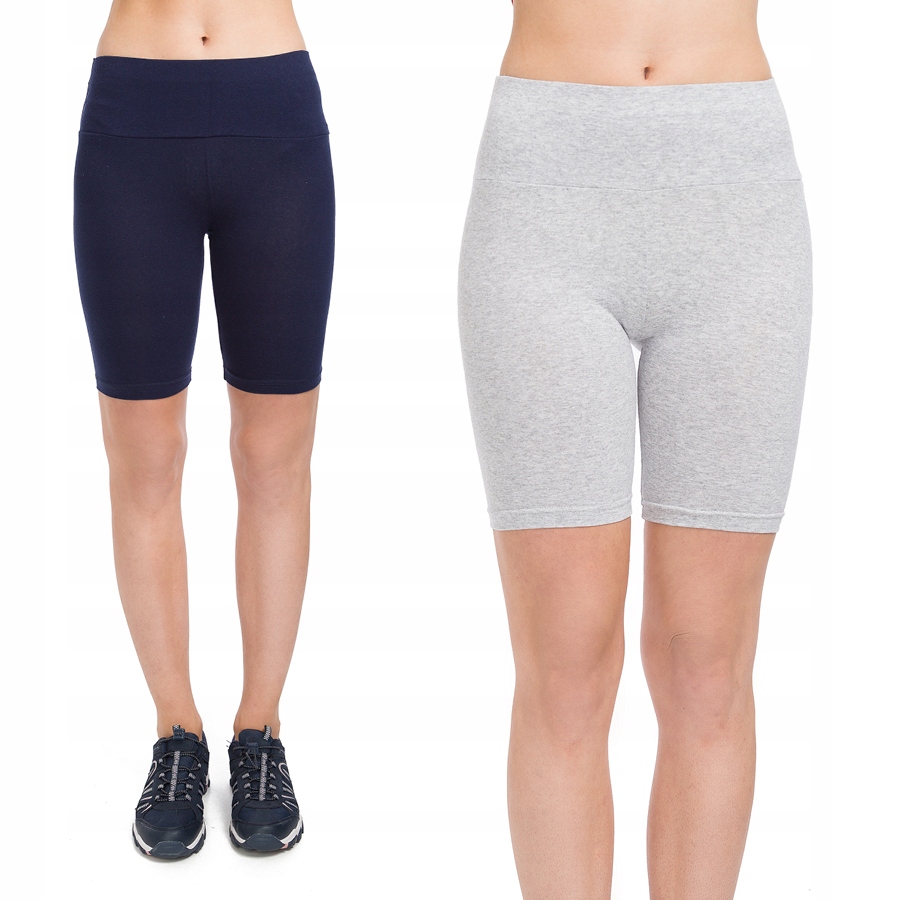 2X LEGGINSY KRÓTKIE KOLARKI PANEL SIŁOWNIA LKW 2XL