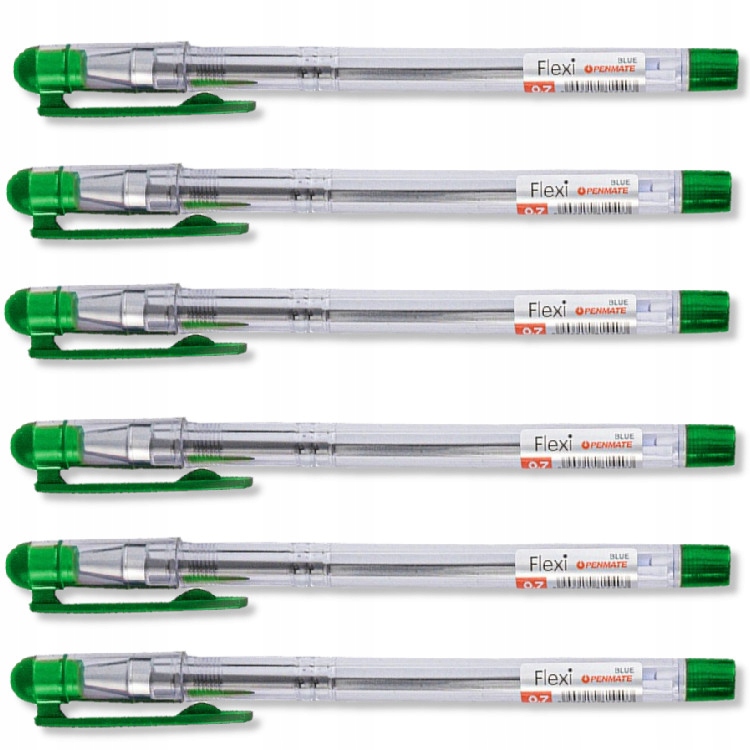 

Długopis 0,7 mm Zielony Penmate Flexi 6szt