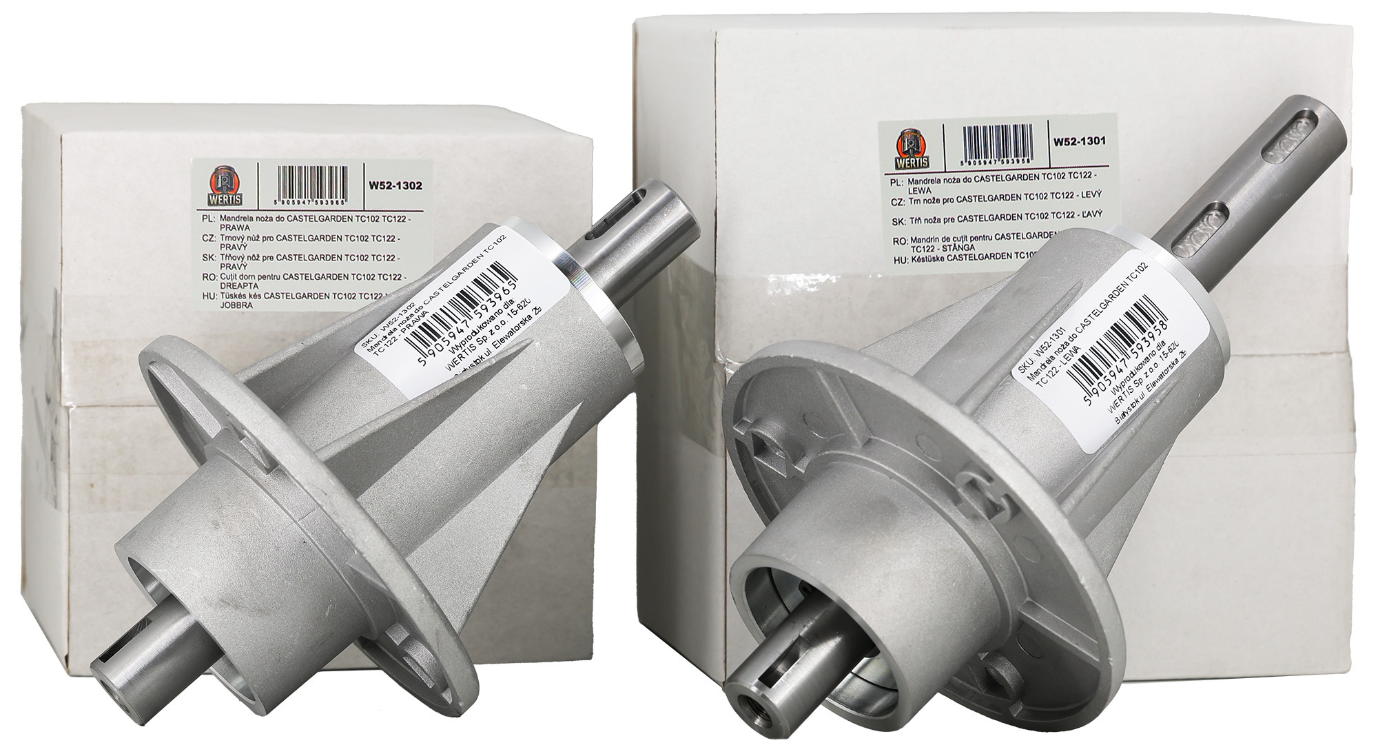 Náboj Noža Držiak Mandrela Noža Pre Castelgarden TC102 TC122 Pravý Ľavý