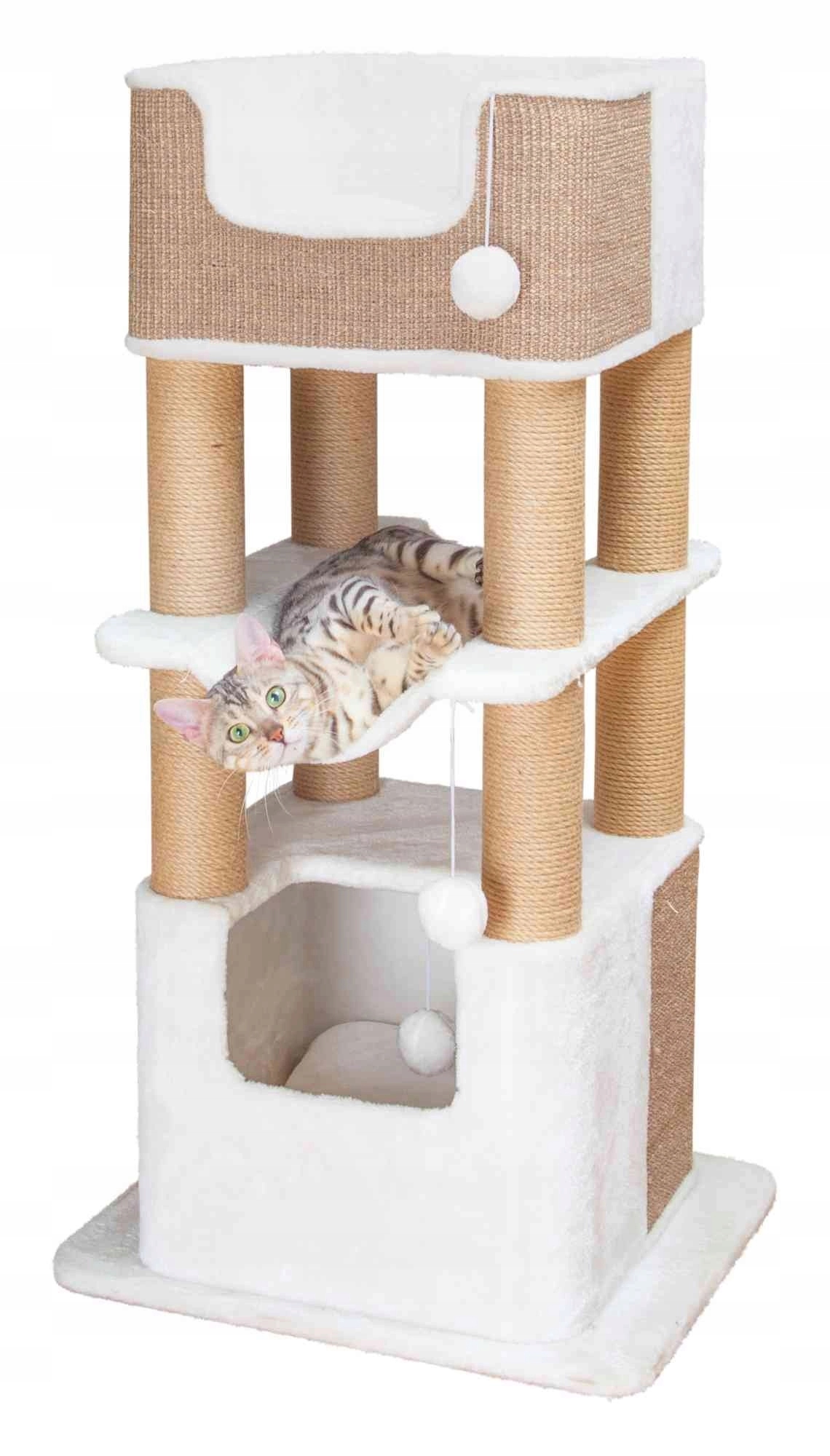 Levně Škrabadlo stojící Lucano, 110 cm, bílé