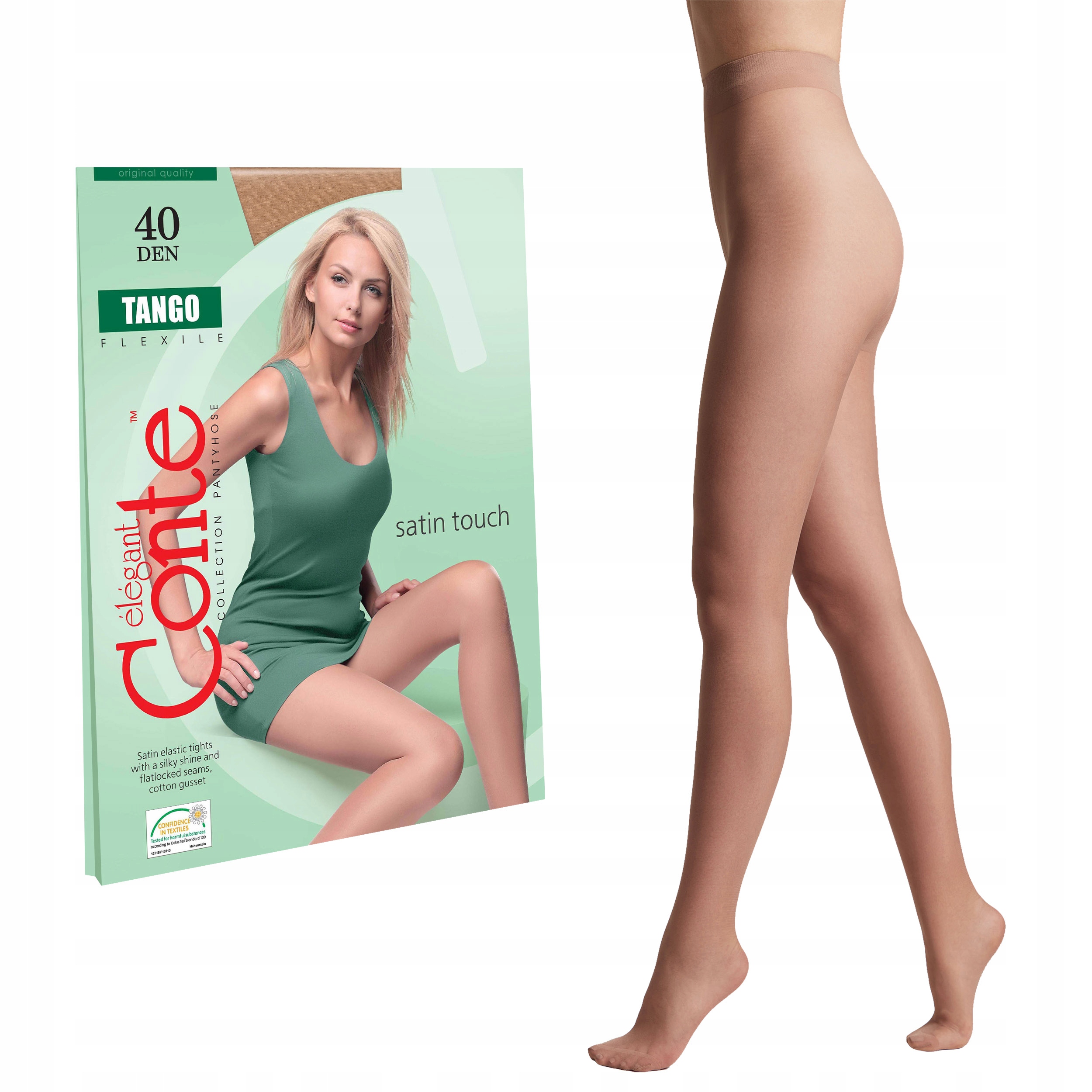 

Rajstopy z jedwabistym efektem Tango 40 Lycra