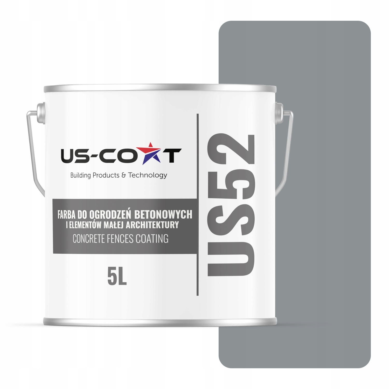 Farba Na Betón Na Maľovanie Plotov Betónová Farba Šedá RAL7045 5L