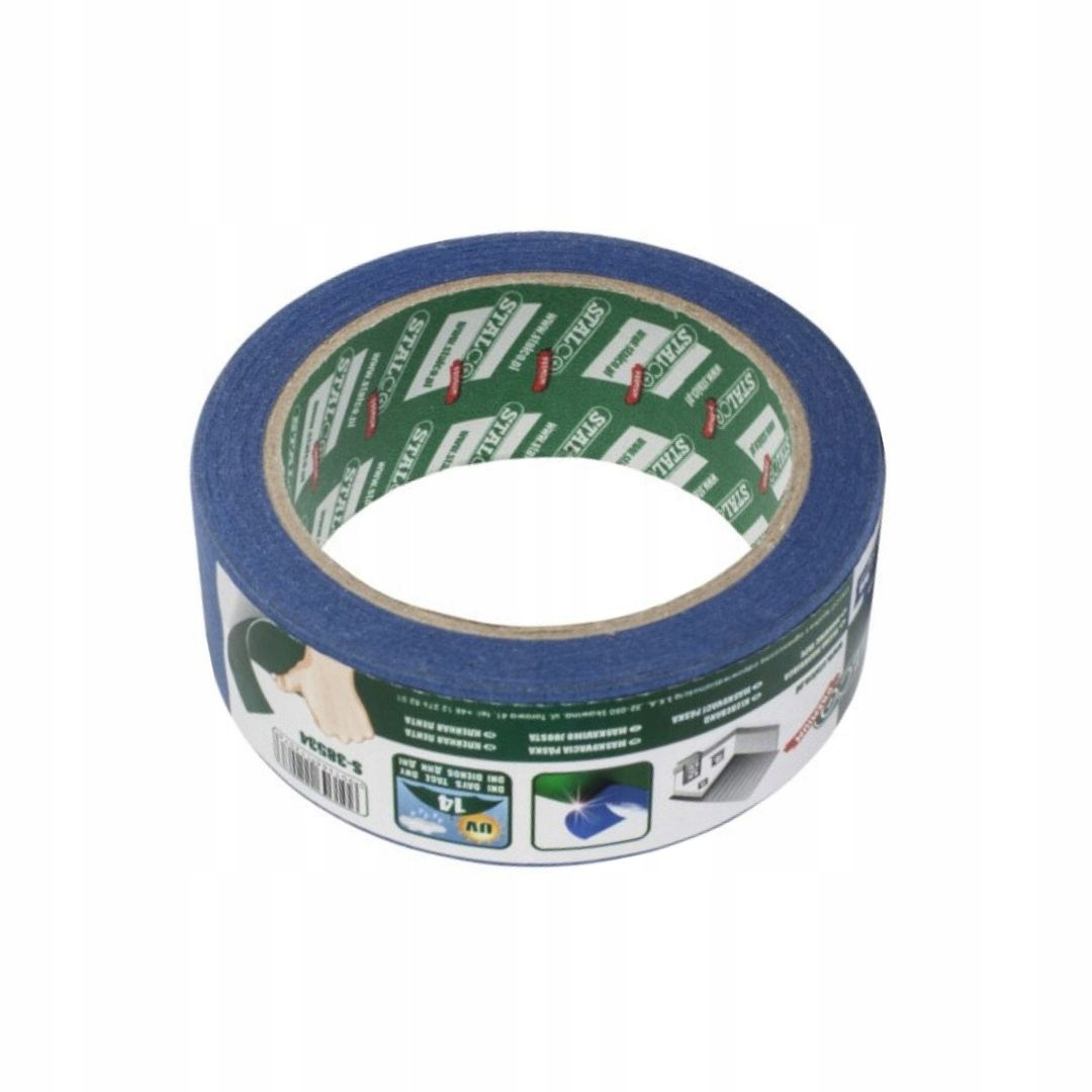 Stalco taśma maskująca malarska niebieska 38mm x 50m blue S-38543