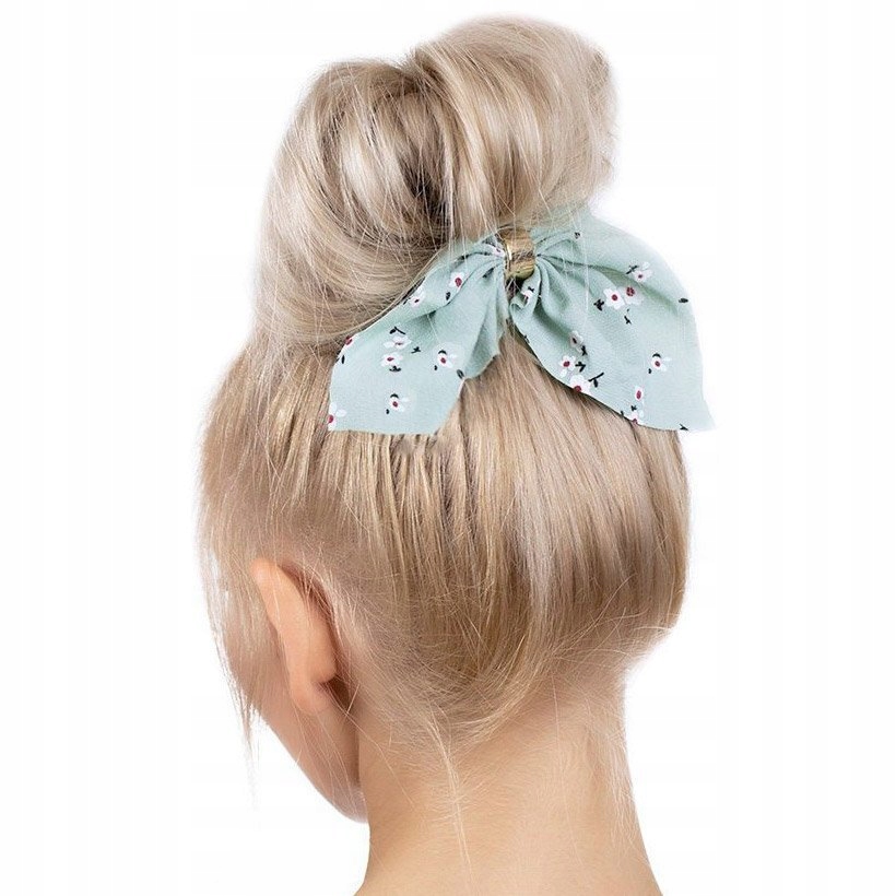 

Gumka do włosów Frotka apaszka Scrunchies miętowa