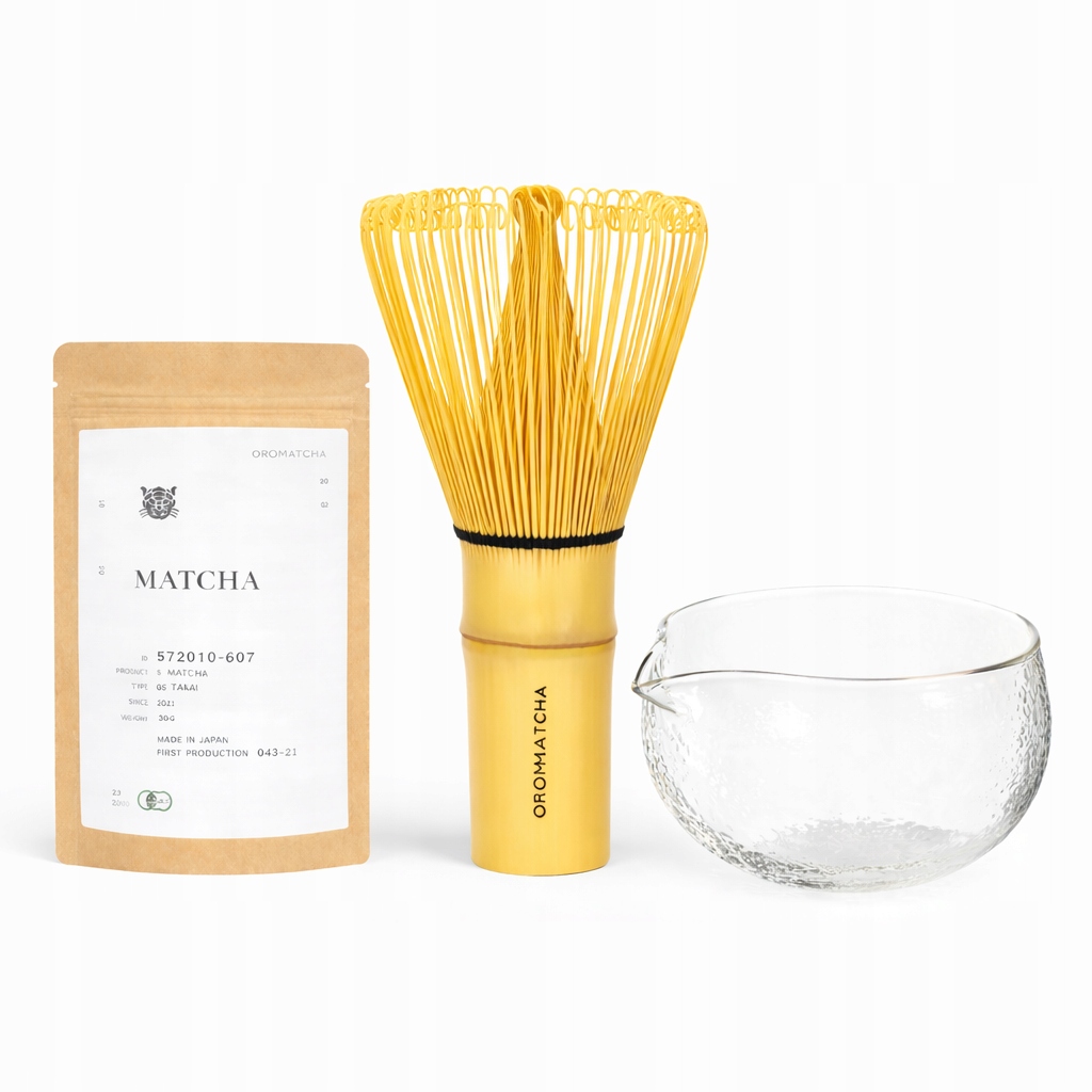 Premium Oromatcha Matcha Takai Japońska 30G Czarka Bambusowy Chasen