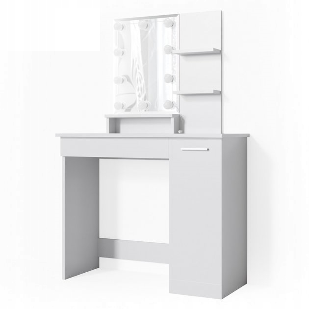 TOALETKA JULIA BIAŁA Z OŚWIETLENIEM LED VICCO