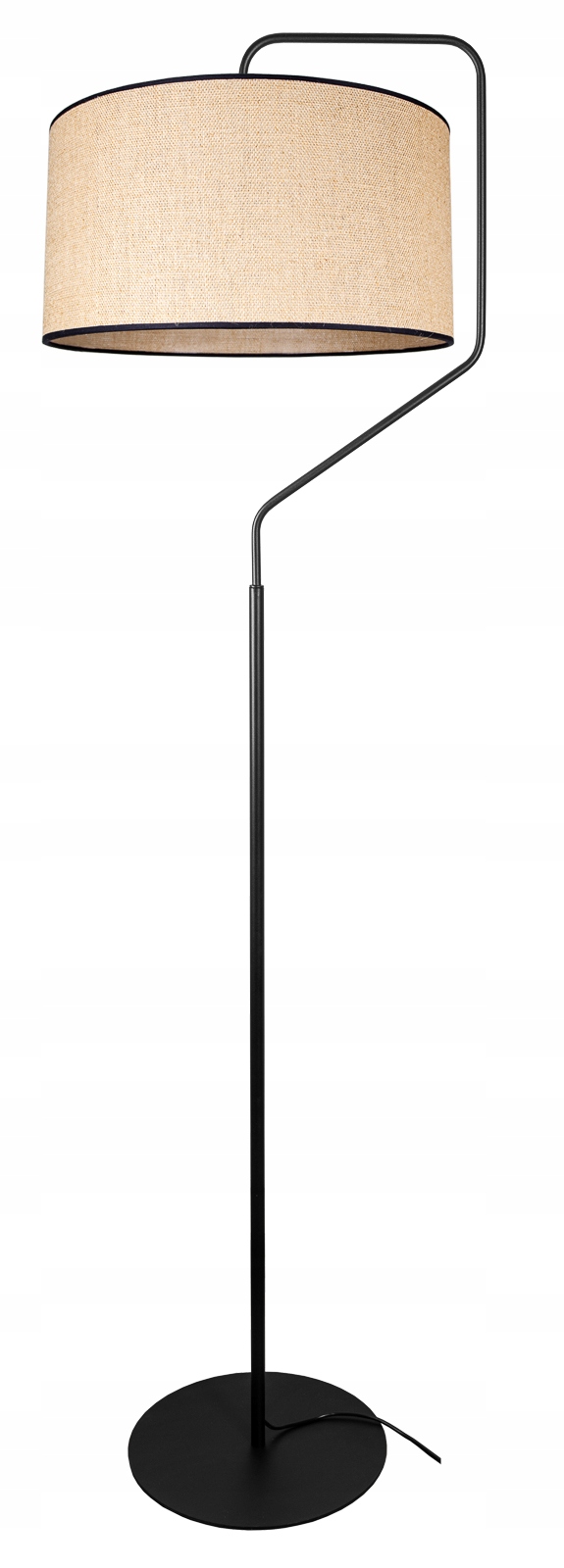 Stojací lampa Glimex Loft E27 60 W béžová, hnědá, černá