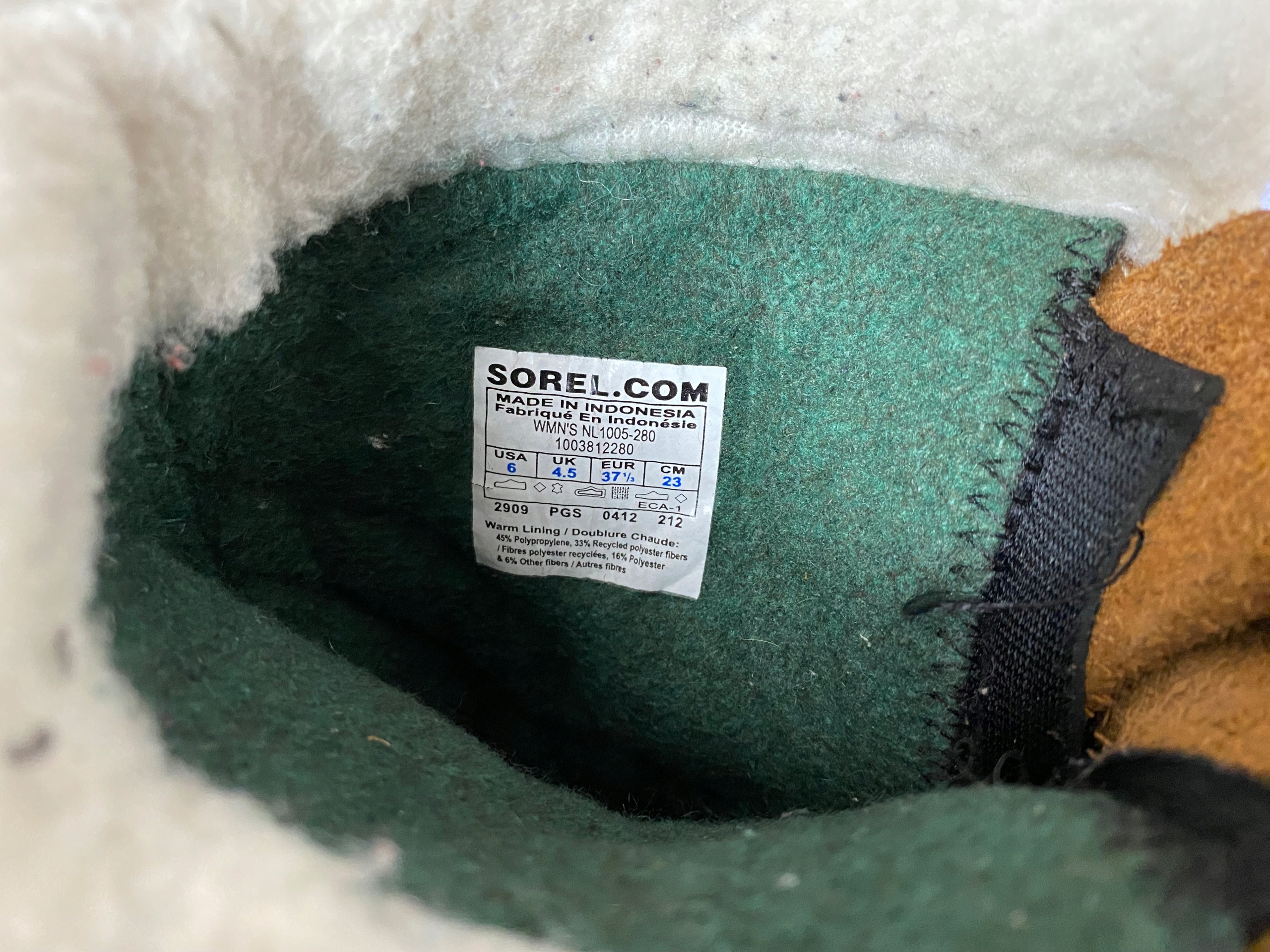 Śniegowce Sorel Caribou Kolor brązowy