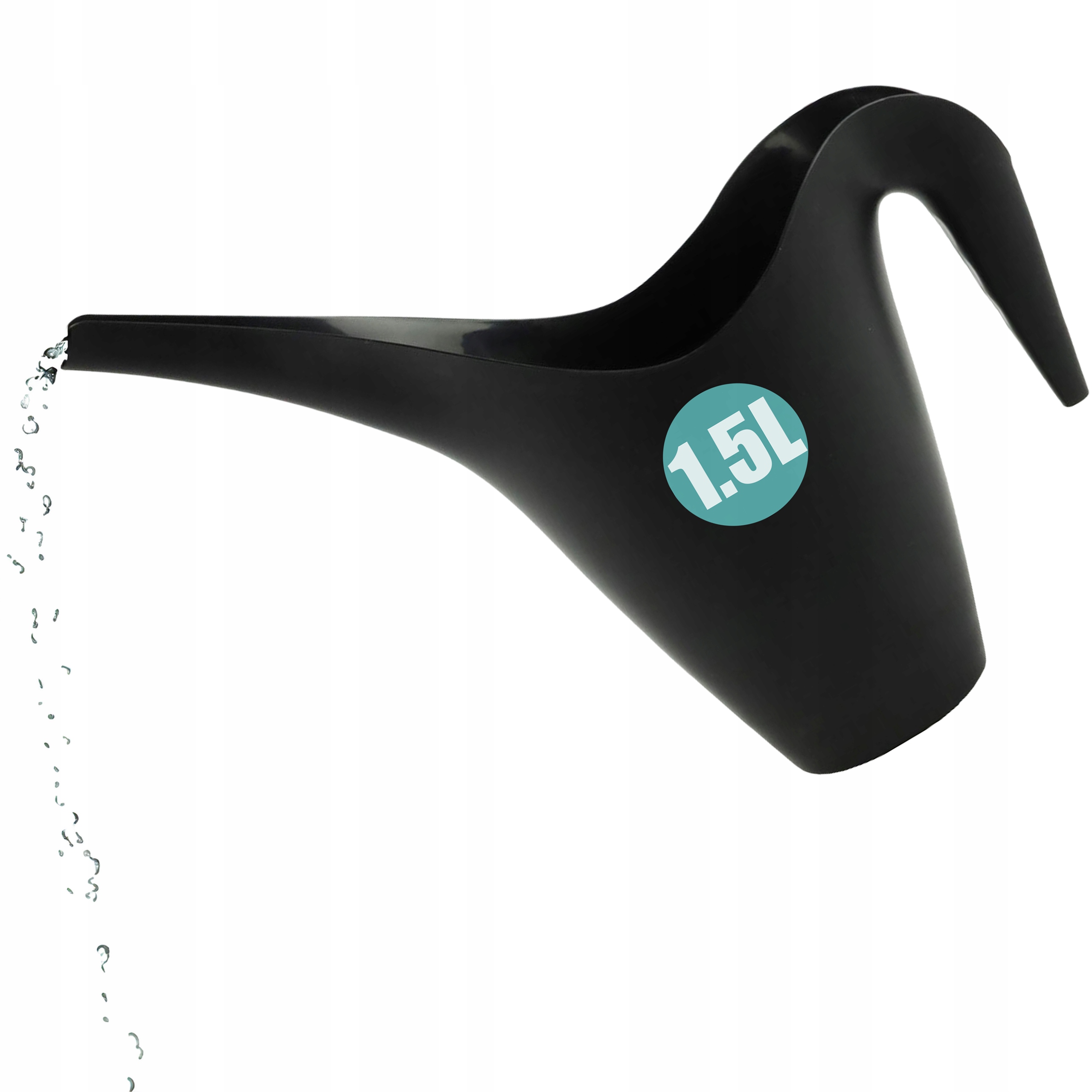 KONEWKA DO PODLEWANIA KWIATÓW ROŚLIN PLASTIKOWA DŁUGA WYLEWKA 1.5 L DZBANEK