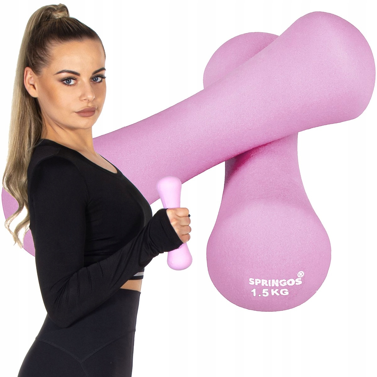 

Zestaw Hantli 2x1,5 kg Hantelki Ciężarki Fitness