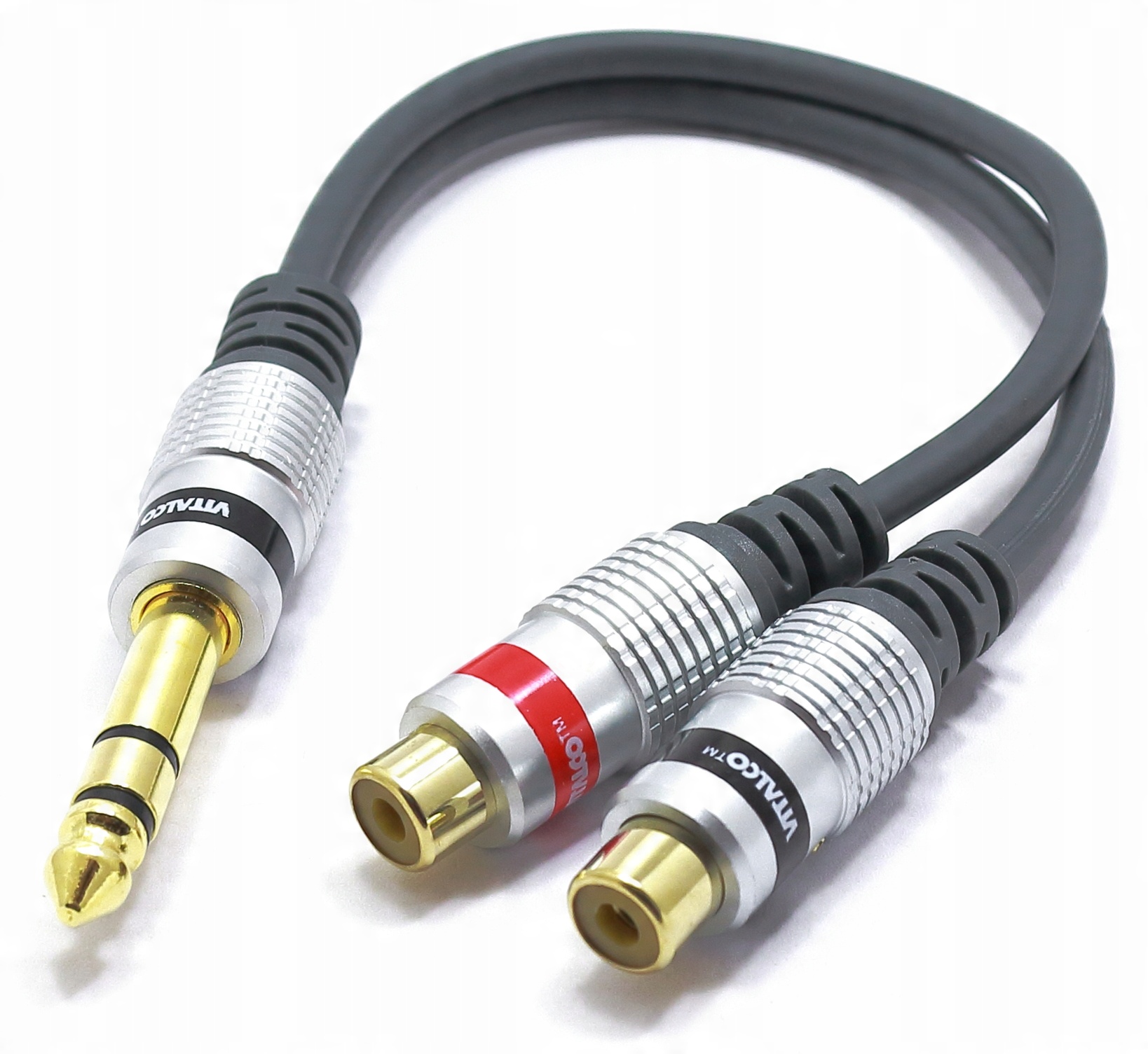 

Adapter Jack 6,3 Stereo 2X Gniazdo Rca Vitalco