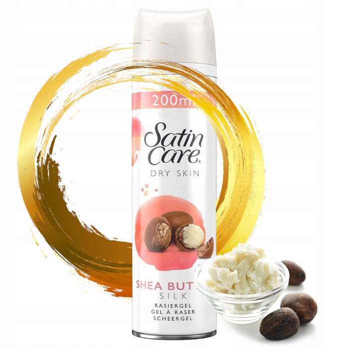 GILETTE SATIN SHEA BUTTER 200ML GÉL NA HOLENIE (IMPORT)