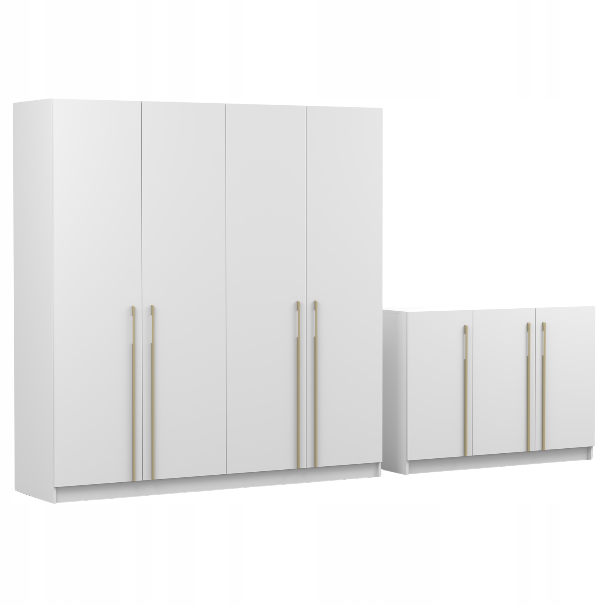 Sada Rosa skříň 4D 200 Komoda 3D 135 Bílá Zlatá Výrobce