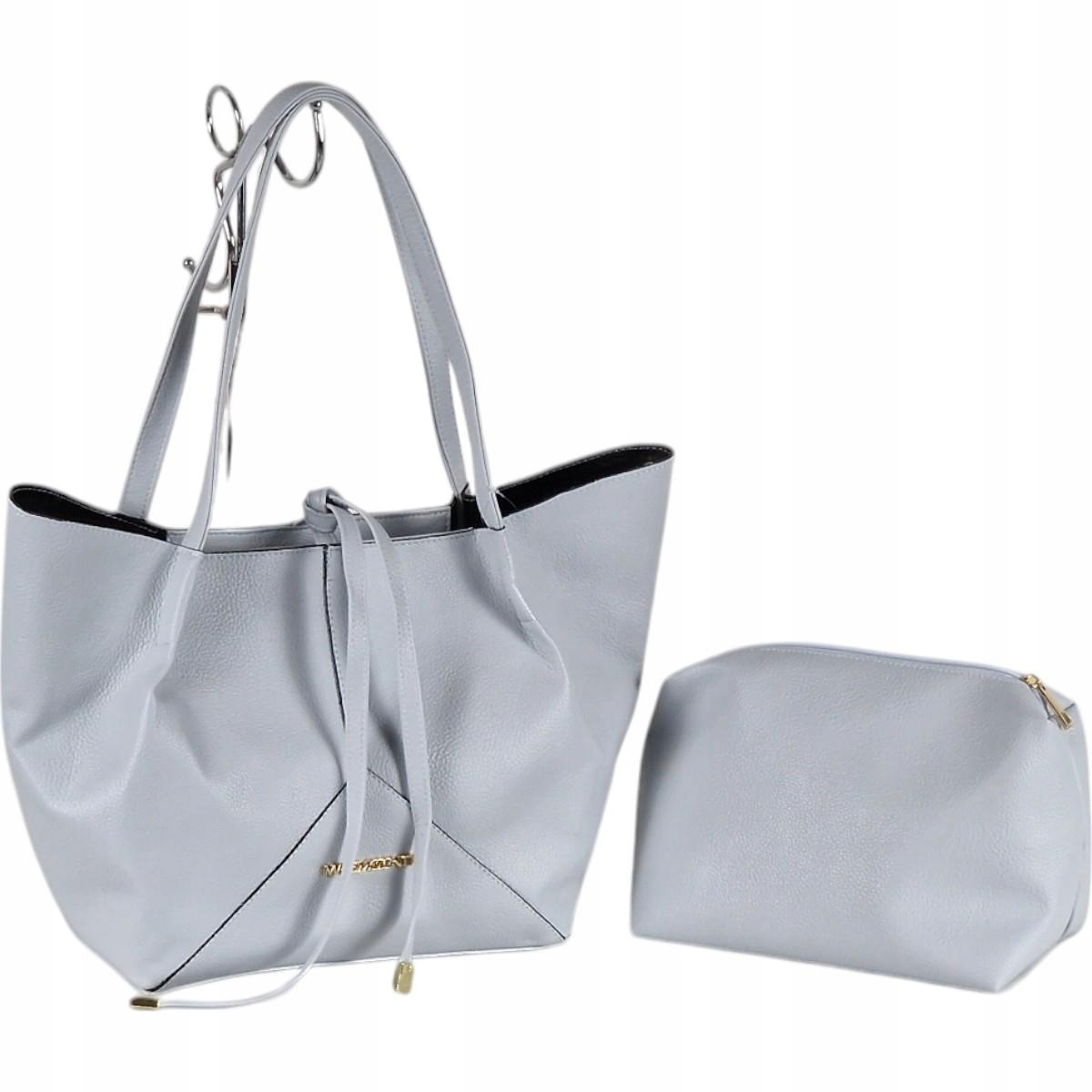 Massimo Contti klasická shopper kabelka eko kůže, modrá