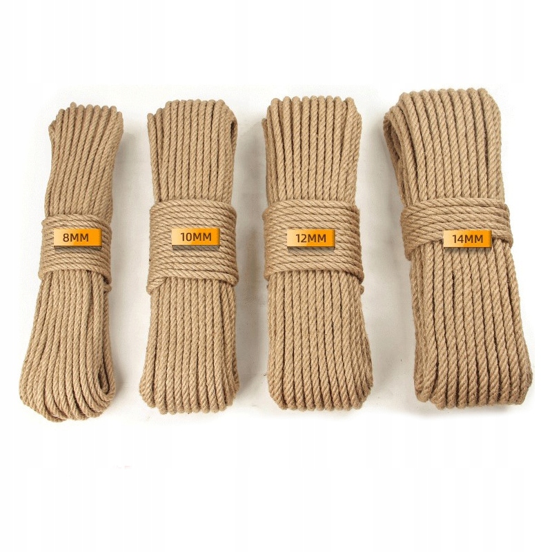 Lina jutowa żeglarska 50m 8mm Materiał jutowa