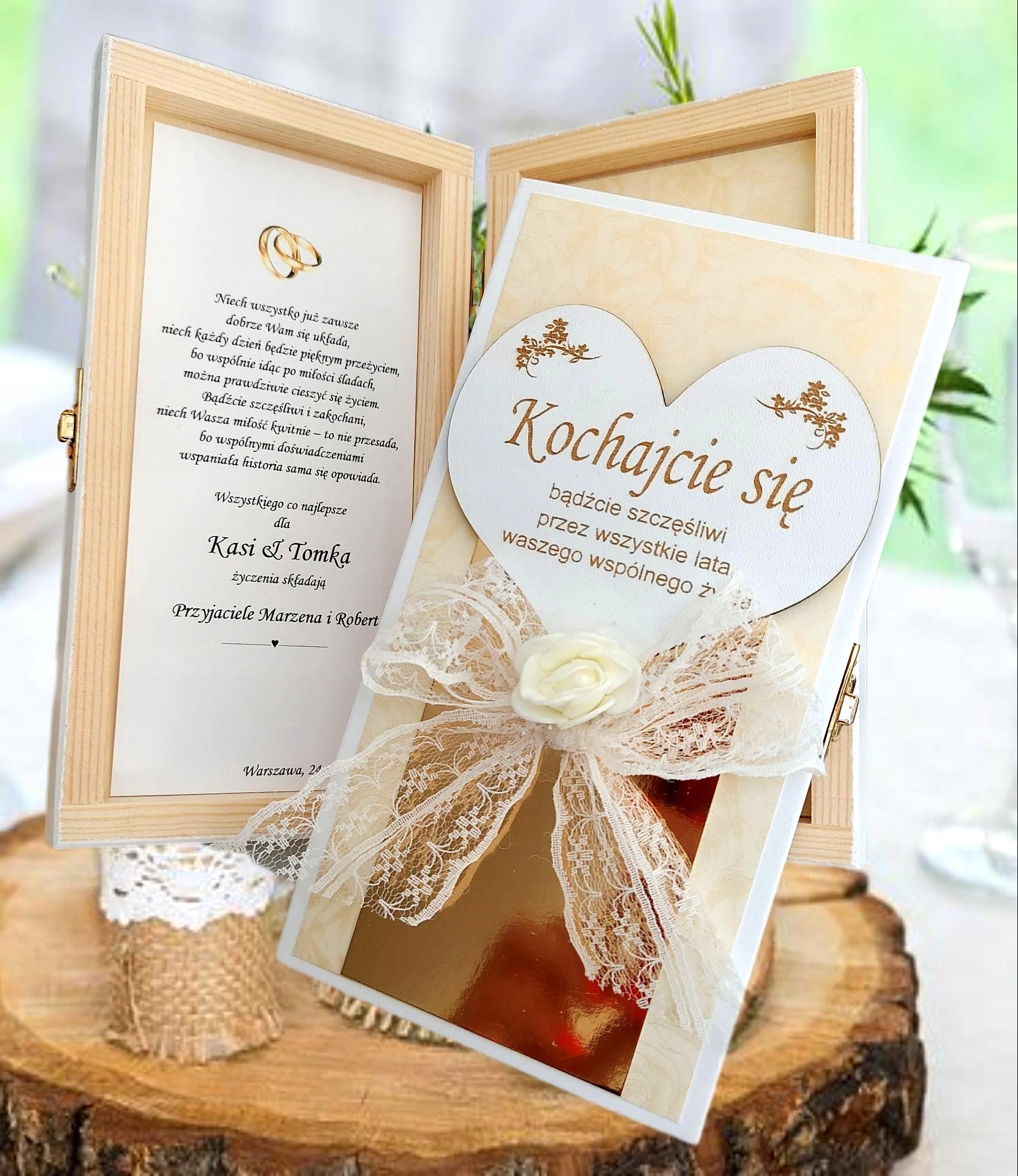 * PREZENT * Pudełko na gotówkę na ślub PAMIĄTKA Kod producenta 0101