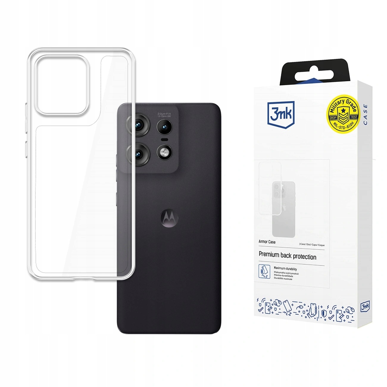 Etui 3mk Armor Case na Motorola Edge 50 Pro przezroczyste