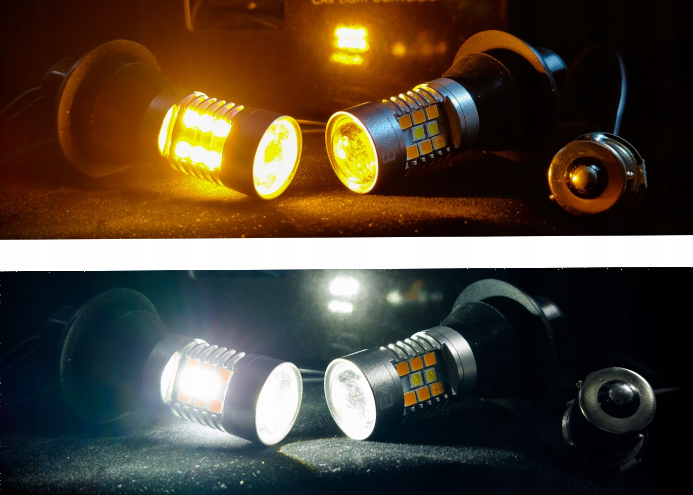 Kierunkowskazy Dzienne LED 2w1 DRL BA15S P21W Part number 2w1 Dzienne Kierunkowskaz