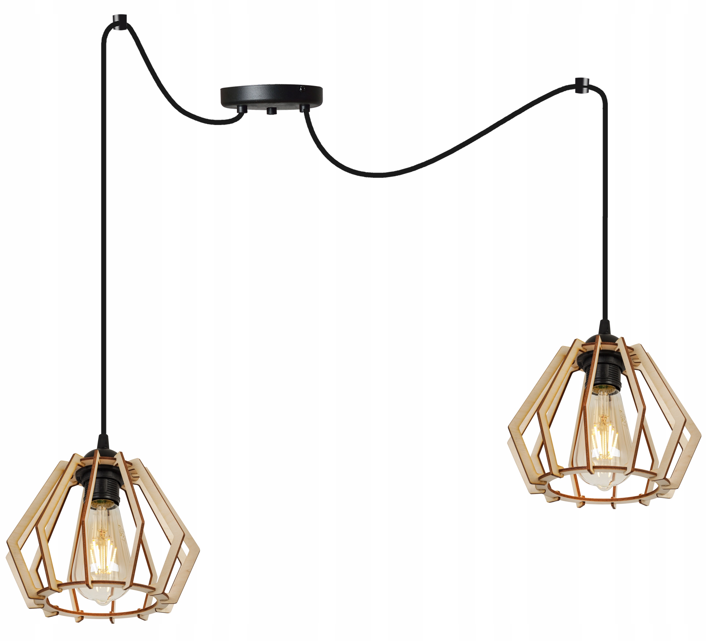 Závěsné Stropní Svítidlo Lustr Dřevěný Moderní Pavouk Boho Do Kuchyně