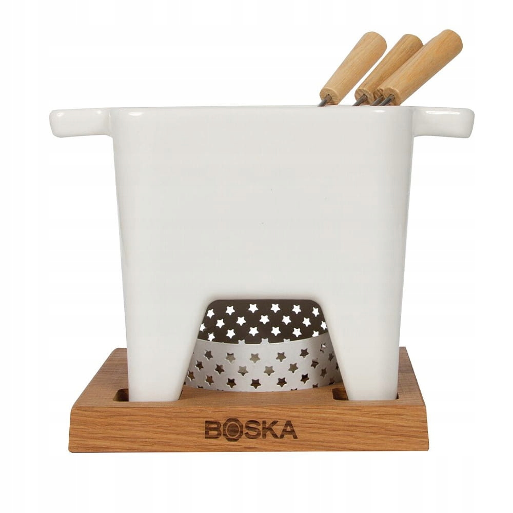 Fondue Bianco L 600 ml zestaw Boska