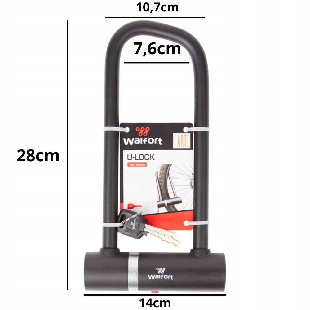 BLOKADA ROWEROWA U-LOCK ZAPIĘCIE DO ROWERU STAL Kod producenta 3013776