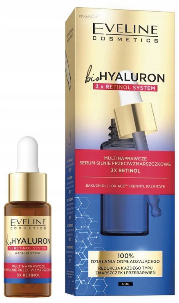Eveline BioHyaluron 3x Retinol serum na noc 18ml