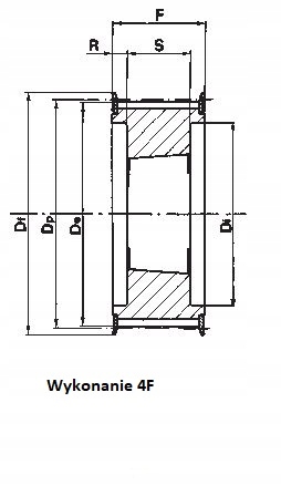 Koło zębate HTD 48-8M-30 TL2012 szer. pasa 30mm Model KZ-8M/Z48-30TL