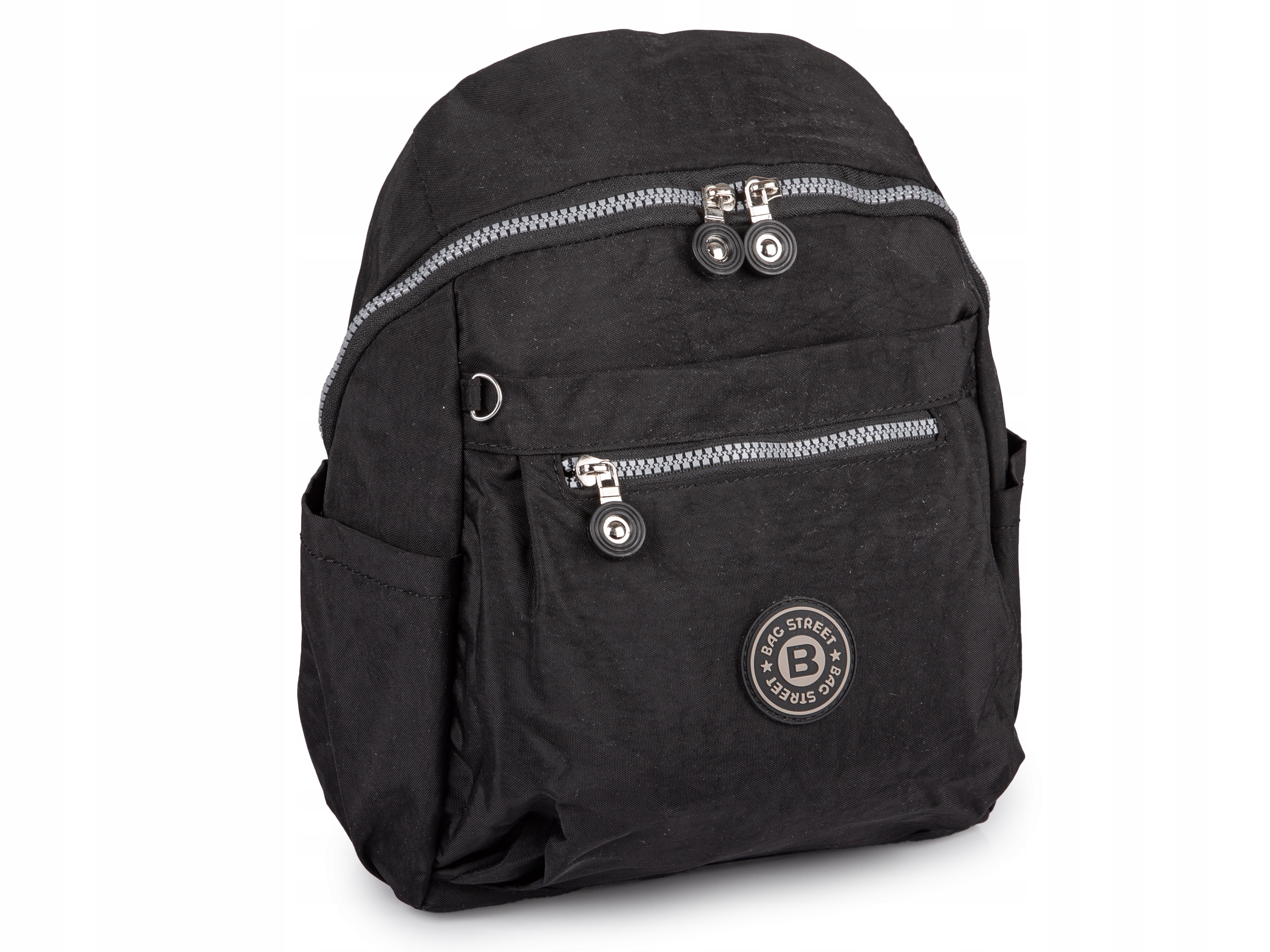 Bag Street Lehký Batoh Městský látkový z krešu, černý